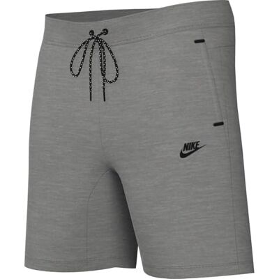 NIKE Sportswear Tech Fleece Shorts för äldre barn (pojkar), mörkgrå Heather/svart, HV1196-063, S NIKE Sportswear Tech Fleece Shorts för äldre barn (pojkar), mörkgrå Heather/svart, HV1196-063, S