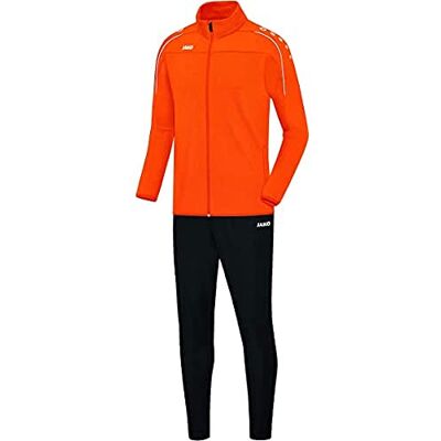 JAKO Träningsoverall för män, Classico, neonorange, L, M8150 JAKO Träningsoverall för män, Classico, neonorange, L, M8150