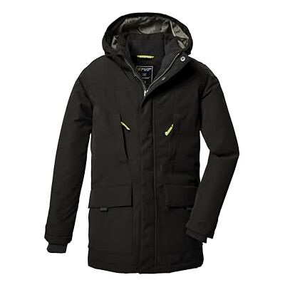 Killtec Funktionell parka/vattentät parkas med huva KOW 378 BYS PRK, svart, 152, 42171-000 Killtec Funktionell parka/vattentät parkas med huva KOW 378 BYS PRK, svart, 152, 42171-000
