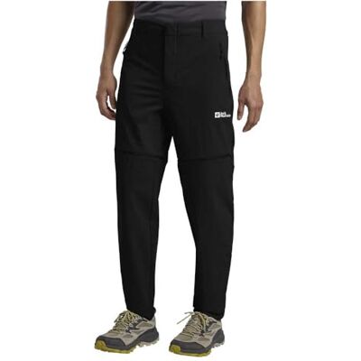 Jack Wolfskin Hikeout Zip Off Pants M vandringsbyxor, svarta, 48 Lang herr, svart, 48 Lang Jack Wolfskin Hikeout Zip Off Pants M vandringsbyxor, svarta, 48 Lang herr, svart, 48 Lang