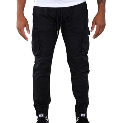 Alpha Industries fritidsbyxor i bomullstwill för män Black Alpha Industries fritidsbyxor i bomullstwill för män Black