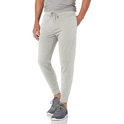 Jockey Herr aktiv jogging träningsbyxor i fleece casual byxor, Ljus ljung grå, M Jockey Herr aktiv jogging träningsbyxor i fleece casual byxor, Ljus ljung grå, M