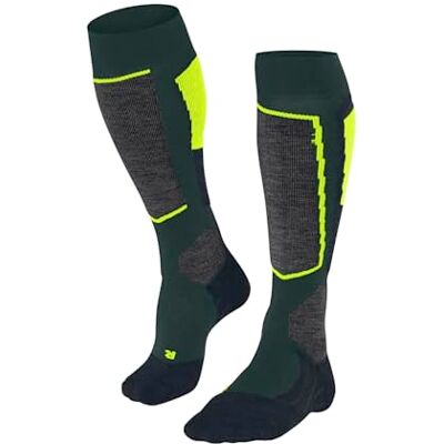 FALKE herr Skidstrumpor SK2 Intermediate M Kh ull funktionsmaterial varm tjock 1 par, Grön Holly 7385, 44-45 FALKE herr Skidstrumpor SK2 Intermediate M Kh ull funktionsmaterial varm tjock 1 par, Grön Holly 7385, 44-45