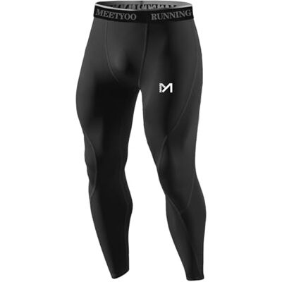 MEETYOO kompressionsbyxor män, sport leggings andningsfunktion fitness strumpbyxor baslager byxor lång, för löpning cykling MEETYOO kompressionsbyxor män, sport leggings andningsfunktion fitness strumpbyxor baslager byxor lång, för löpning cykling