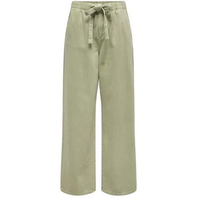 ONLY Onlsilla Mw bälte Wide Pant Pnt, alm, (L) W x 32L ONLY Onlsilla Mw bälte Wide Pant Pnt, alm, (L) W x 32L