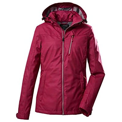 Killtec Softshelljacka/utomhusjacka med avtagbar huva KOS 91 WMN SFTSHLL JCKT; mörkrosa, 36, 39141-000 Killtec Softshelljacka/utomhusjacka med avtagbar huva KOS 91 WMN SFTSHLL JCKT; mörkrosa, 36, 39141-000
