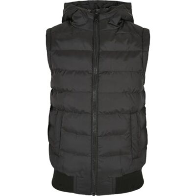 Urban Classics Pojkar Väst pojkar Small Bubble Hooded Vest Pufferväst för pojkar, svart, storlekar 110/116 – 158/164, SVART/SVART, 122/128 cm Urban Classics Pojkar Väst pojkar Small Bubble Hooded Vest Pufferväst för pojkar, svart, storlekar 110/116 – 158/164, SVART/SVART, 122/128 cm