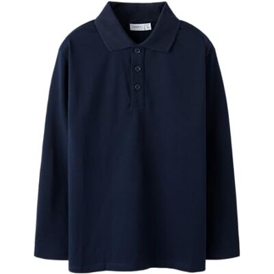 NAME IT Nkmkally Ls Nreg Polo Noos, Mörk safir, 116 NAME IT Nkmkally Ls Nreg Polo Noos, Mörk safir, 116
