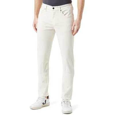 7 For All Mankind herr slimmy Tapered Luxperplucol byxor, snö, 40 smal 7 For All Mankind herr slimmy Tapered Luxperplucol byxor, snö, 40 smal
