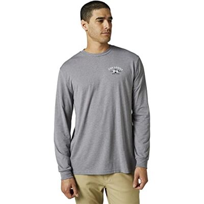 FOX At Bay Ls Tech Tee Heather Grafit FOX At Bay Ls Tech Tee Heather Grafit