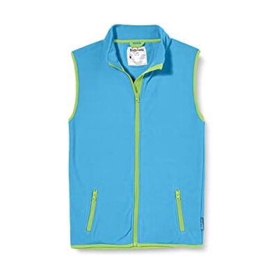 Playshoes Unisex barn fleece väst utomhus topp, Aquablau, 152 Playshoes Unisex barn fleece väst utomhus topp, Aquablau, 152