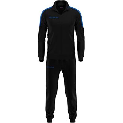 Givova Gicova Tuta Revolution, Nero/Azzurro, 2XL Givova Gicova Tuta Revolution, Nero/Azzurro, 2XL