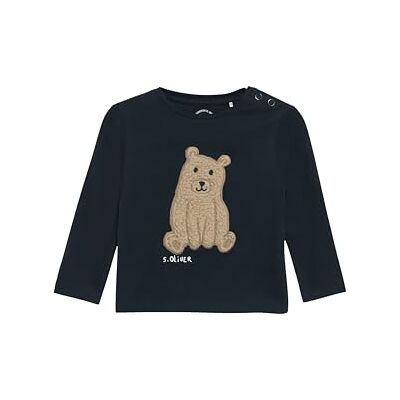 s.Oliver Junior pojkar långärmad tröja med teddy applikation, 5952, 74 s.Oliver Junior pojkar långärmad tröja med teddy applikation, 5952, 74