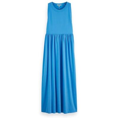 Scotch & Soda Tank Jersey midiklänning, Aqua Blue 423, L Scotch & Soda Tank Jersey midiklänning, Aqua Blue 423, L