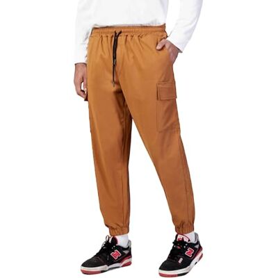 Hydra Clothing Byxor med Låg Häst Män Cargo Cargo Kuzi, Beige, M Hydra Clothing Byxor med Låg Häst Män Cargo Cargo Kuzi, Beige, M