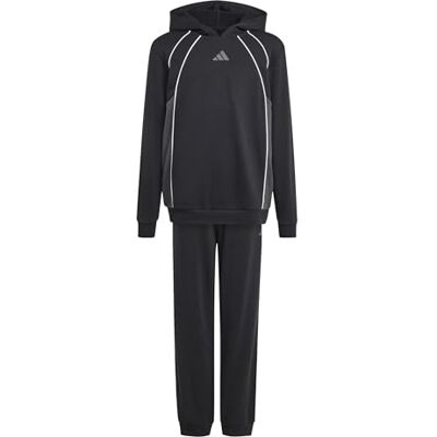 adidas unisex barn Color Block Track Suit, black/grey six/white, 5-6 Years adidas unisex barn Color Block Track Suit, black/grey six/white, 5-6 Years