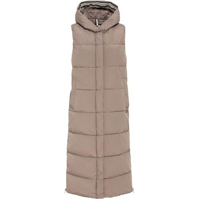 camel active camel aktiv dam lång quiltad väst av återvunnen polyester, BRUN, 48 camel active camel aktiv dam lång quiltad väst av återvunnen polyester, BRUN, 48
