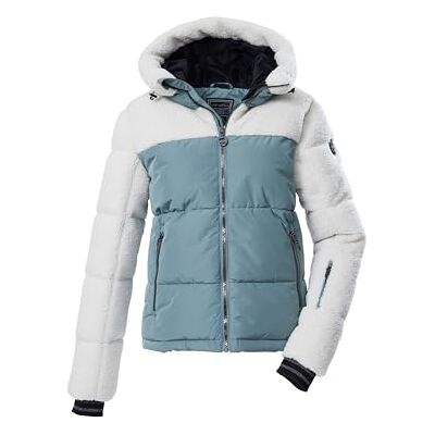 Killtec dam quiltad jacka/funktionell jacka i dunlook med huva och dragkedja snöstopp KSW 111 WMN SKI QLTD JCKT, havsgrå, 36, 43616-000 Killtec dam quiltad jacka/funktionell jacka i dunlook med huva och dragkedja snöstopp KSW 111 WMN SKI QLTD JCKT, havsgrå, 36, 43616-000