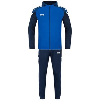 JAKO Träningsoverall herr, polyester performance med huva, kungs/marinblå, XL JAKO Träningsoverall herr, polyester performance med huva, kungs/marinblå, XL