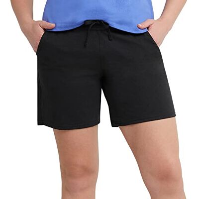 Hanes Jersey shorts för kvinnor, Svart, XXL Hanes Jersey shorts för kvinnor, Svart, XXL