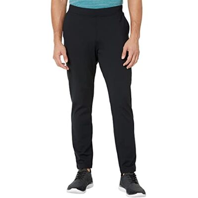Skechers herr Go Walk Slip Ins töjbara avsmalnande ben byxor, Fet svart, L Skechers herr Go Walk Slip Ins töjbara avsmalnande ben byxor, Fet svart, L
