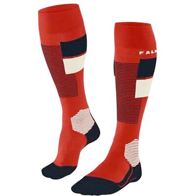 FALKE Skidstrumpor för män SK4 Advanced M Kh ull funktionellt material varm tunn 1 par, orange Samba orange 8182 trend, 39-41 FALKE Skidstrumpor för män SK4 Advanced M Kh ull funktionellt material varm tunn 1 par, orange Samba orange 8182 trend, 39-41