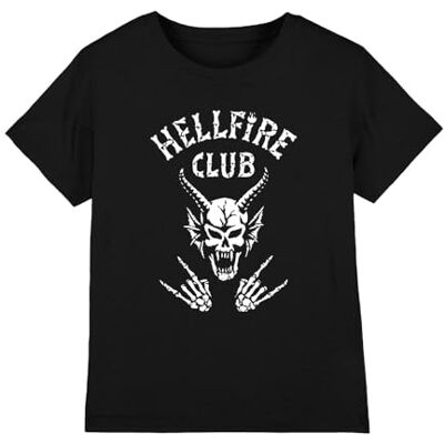Stranger Things Hellfire Club Bones barn T-shirt, svart, 12-13 år, Svart, 12-13 År Stranger Things Hellfire Club Bones barn T-shirt, svart, 12-13 år, Svart, 12-13 År