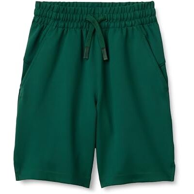 Amazon Essentials Active Performance Stretch stickade atletiska shorts för pojkar, Mörkgrön, Medium Amazon Essentials Active Performance Stretch stickade atletiska shorts för pojkar, Mörkgrön, Medium