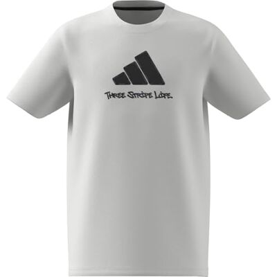 adidas Uniseks dzieci CAMO GRAPHIC T-SHIRT JUNIOR, white, 11-12 Years adidas Uniseks dzieci CAMO GRAPHIC T-SHIRT JUNIOR, white, 11-12 Years