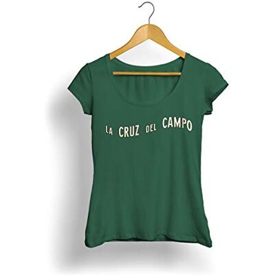 Cruzcampo Cross Field Cross T-shirt Green Woman T-shirt Dam Cruzcampo Cross Field Cross T-shirt Green Woman T-shirt Dam