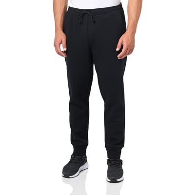 Boss Herr Tonal Regular Fit bomull sweatpants, svartpeppar, Small Boss Herr Tonal Regular Fit bomull sweatpants, svartpeppar, Small