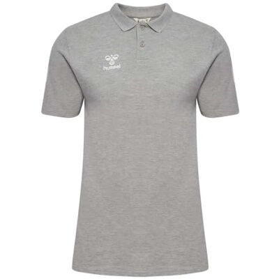 hummel hmlGO 2.0 Chevron pikétröja, grå melerad, L hummel hmlGO 2.0 Chevron pikétröja, grå melerad, L