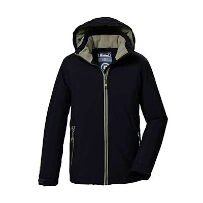 Killtec Pojkar funktionell jacka/outdoorjcake med huva KOW 369 BYS JCKT, svart, 128, 42163-000 Killtec Pojkar funktionell jacka/outdoorjcake med huva KOW 369 BYS JCKT, svart, 128, 42163-000