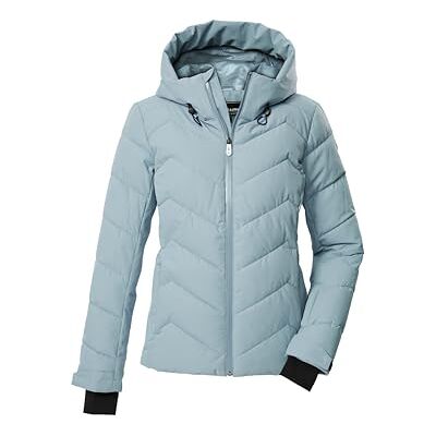 Killtec damskidjacka/quiltad jacka/funktionell jacka i dunlook med huva och snöfall KSW 31 WMN SKI QLTD JCKT, ljus isblå, 46, 43417-000 Killtec damskidjacka/quiltad jacka/funktionell jacka i dunlook med huva och snöfall KSW 31 WMN SKI QLTD JCKT, ljus isblå, 46, 43417-000