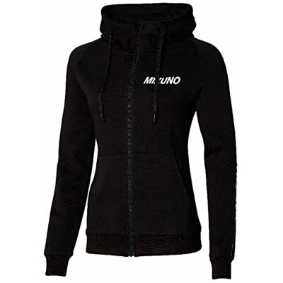 Mizuno K sweatjacka för kvinnor Svart Svart XL Mizuno K sweatjacka för kvinnor Svart Svart XL