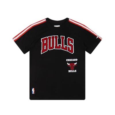 Pro Standard Big Boys NBA Retro Classics Cotton Short Sleeve Taping Tee, svart/röd, L Pro Standard Big Boys NBA Retro Classics Cotton Short Sleeve Taping Tee, svart/röd, L