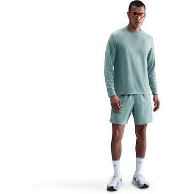 NIKE män M Nk Df Uv Miler Top Ls, Cannon/reflekterande silv, S, Cannon/reflekterande silver, S NIKE män M Nk Df Uv Miler Top Ls, Cannon/reflekterande silv, S, Cannon/reflekterande silver, S