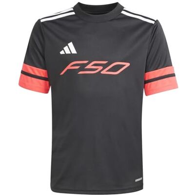 adidas Uniseks dzieci F50 JERSEY SHORT SLEEVE KIDS, black/lucid red/white, 7-8 Years adidas Uniseks dzieci F50 JERSEY SHORT SLEEVE KIDS, black/lucid red/white, 7-8 Years
