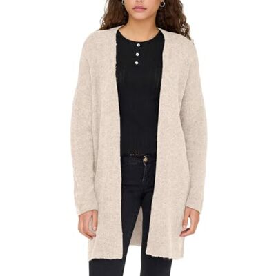 ONLY Onltalio Ls Open Cardigan Bf KNT, Whitecap grå, S ONLY Onltalio Ls Open Cardigan Bf KNT, Whitecap grå, S