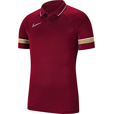 NIKE Mäns Academy 21 pikétröja Team röd/vit/jersey guld/vit S NIKE Mäns Academy 21 pikétröja Team röd/vit/jersey guld/vit S