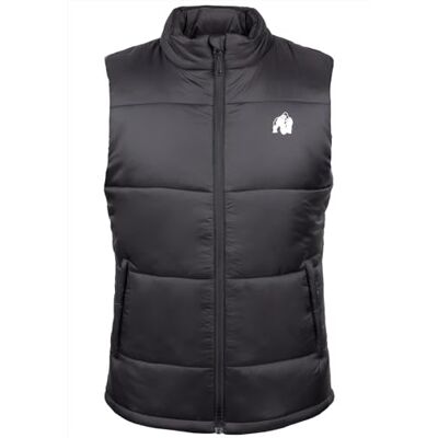Gorilla Wear Irvine Puffer väst svart fitness väst herr stepmönster Gorilla Wear Irvine Puffer väst svart fitness väst herr stepmönster