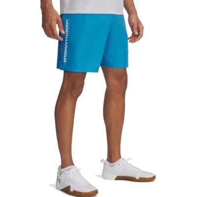 Under Armour UA Tech vävda ordmärkesshorts – blå Atlantis//vit – XXL Under Armour UA Tech vävda ordmärkesshorts – blå Atlantis//vit – XXL