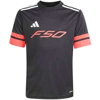 adidas Uniseks dzieci F50 JERSEY SHORT SLEEVE KIDS, black/lucid red/white, 5-6 Years adidas Uniseks dzieci F50 JERSEY SHORT SLEEVE KIDS, black/lucid red/white, 5-6 Years