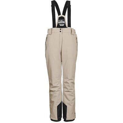 Killtec Skidbyxor/funktionella byxor för kvinnor med avtagbara remmar, kantskydd och snöfall KSW 249 WMN SKI PNTS_ERIELLE, ljus taupe, 48, 43428-000 Killtec Skidbyxor/funktionella byxor för kvinnor med avtagbara remmar, kantskydd och snöfall KSW 249 WMN SKI PNTS_ERIELLE, ljus taupe, 48, 43428-000