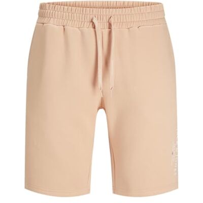 JACK & JONES Jpstarchie sweatshorts för män, France Mid, Persika parfait, XS JACK & JONES Jpstarchie sweatshorts för män, France Mid, Persika parfait, XS