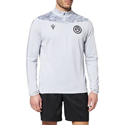 Macron Unisex merchandising Ufficiale Udinese Training bermuda fotboll 2021/22, Vit, S Macron Unisex merchandising Ufficiale Udinese Training bermuda fotboll 2021/22, Vit, S