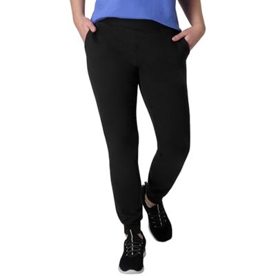 Hanes EcoSmart Joggingbyxor för kvinnor, medeltjock bomullsblandning, fleece-sweatpants, träningsbyxor, ebenholts, M Hanes EcoSmart Joggingbyxor för kvinnor, medeltjock bomullsblandning, fleece-sweatpants, träningsbyxor, ebenholts, M