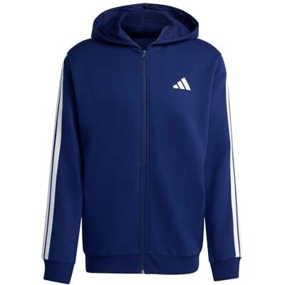 adidas Mezczyzni COLORBLOCK HOODED TRACKSUIT, dark blue/white, L adidas Mezczyzni COLORBLOCK HOODED TRACKSUIT, dark blue/white, L