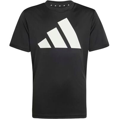 adidas unisex barn Train Essentials Big Logo Shirt, black/white, 13-14 Years adidas unisex barn Train Essentials Big Logo Shirt, black/white, 13-14 Years