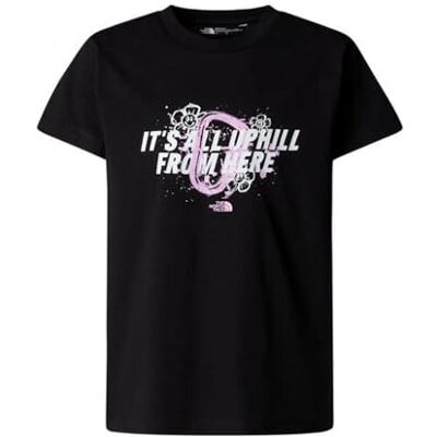 The North Face Flickors grafiska avslappnad S/S t-shirt, TNF svart, 14/16 år The North Face Flickors grafiska avslappnad S/S t-shirt, TNF svart, 14/16 år